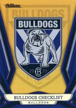 2023 NRL Traders Titanium - Gold Pearl Special #GS021 Canterbury-Bankstown Bulldogs Checklist Front